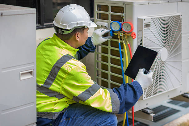Professional Heat Pump Repair technician working in Big Rock, IL